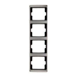 13440004 Рамка Arsys Нержавеющая сталь 4-постовая вертикальная Berker