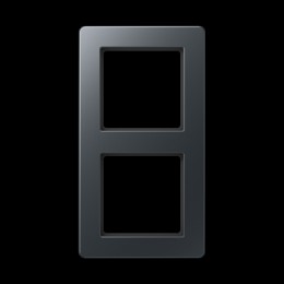 AF582BFANM Рамка A flow Антрацит 2-постовая Jung