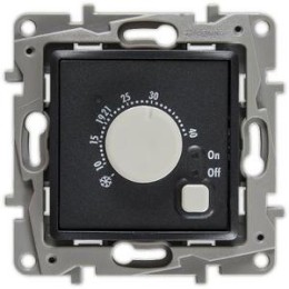 672636 Зарядное устройство с двумя USB-разьемами тип A-тип С 240В/5В 3000мА - Etika - Цвет Антрацит Legrand