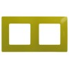 672542 Рамка Etika Зеленый папоротник 2-постовая Legrand