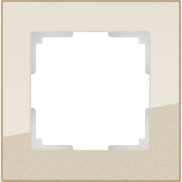 WL01-Frame-01 Рамка на 1 пост (шампань) Favorit Werkel a040870