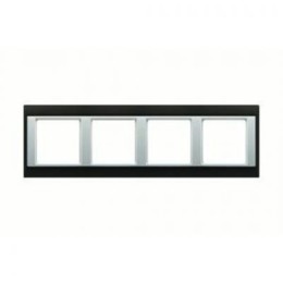 AP584GCRWW Рамка A Plus Хром / Белый 4-постовая Jung