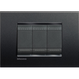 LNA4802AR Рамка LivingLight Квадрат Антрацит 2-модульная Bticino