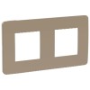 NU280427 Рамка Unica Studio Color Песочный / Бежевый 2-постовая Schneider Electric