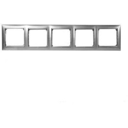770335 Рамка Valena Алюминий матовый 5-постовая Legrand