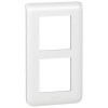 078854 Рамка Mosaic Белый 2х2-модульная вертикальная Legrand