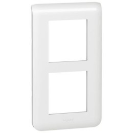 078854 Рамка Mosaic Белый 2х2-модульная вертикальная Legrand