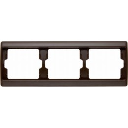 13730001 Рамка Arsys Коричневый с блеском 3-постовая Berker