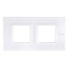 HA4802M2HVBB Рамка Axolute Квадрат Белое стекло 2+2 модуля Bticino