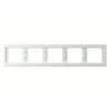 13937009 Рамка K.1 Полярная белизна с блеском 5-постовая Berker