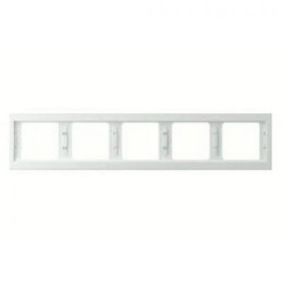 13937009 Рамка K.1 Полярная белизна с блеском 5-постовая Berker