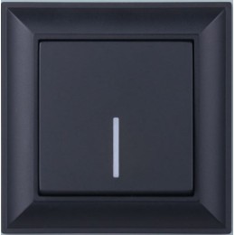 WL14-Frame-01 Рамка на 1 пост (черный матовый) Fiore Werkel a038841