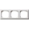 021304 Рамка Standard 55 Белый матовый 3-постовая Gira