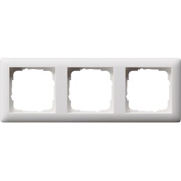 021304 Рамка Standard 55 Белый матовый 3-постовая Gira
