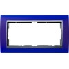 100293 Рамка без перегородки Event Синий / Алюминий 2-постовая Gira