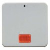 155809 Клавиша с красной линзой и надписью "0" цвет: полярная белизна, с блеском Влагозащищенный скрытый монтаж IP44 Berker