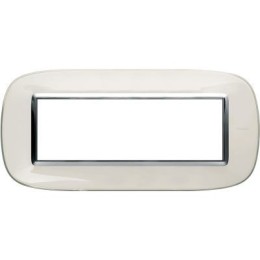 HB4806DB Рамка Axolute Овал Белая карамель 6 модулей Bticino