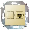 1591598-031 Розетка компьютерная RJ45 кат.5е, Systimax, слоновая кость Simon 15