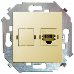 1591598-031 Розетка компьютерная RJ45 кат.5е, Systimax, слоновая кость Simon 15