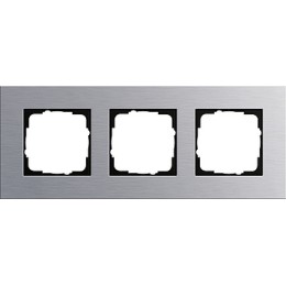 021317 Рамка Esprit Алюминий 3-постовая Gira
