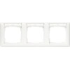 109327 Рамка Standard 55 Белый матовый с полем для надписи 3-постовая Gira