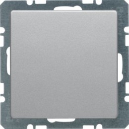10096084 Заглушка с центральной панелью, Q.1/Q.3, цвет: алюминиевый, с эффектом бархата Berker