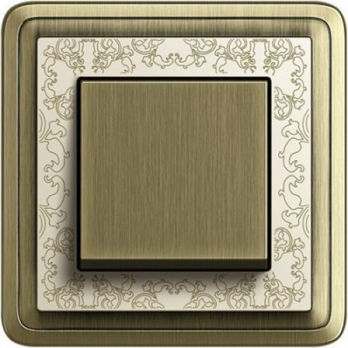 0211663 Рамка Classix Art Бронза / Кремовый 1-постовая Gira