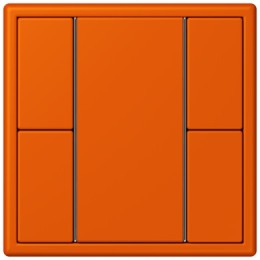 LC502TSA4320S Les Couleurs® Le Corbusier KNX кнопочный модуль F 50 с двумя парами кнопок orange vif Jung