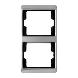 13240004 Рамка Arsys Нержавеющая сталь 2-постовая вертикальная Berker