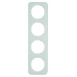 10142109 Рамка R.1 Полярная белизна, стекло 4-постовая Berker