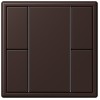 LC502TSA4320J Les Couleurs® Le Corbusier KNX кнопочный модуль F 50 с двумя парами кнопок terre d‘ombre brulee 59 Jung