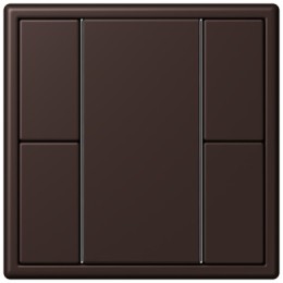 LC502TSA4320J Les Couleurs® Le Corbusier KNX кнопочный модуль F 50 с двумя парами кнопок terre d‘ombre brulee 59 Jung