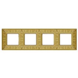 FD01414OB Рамка Granada Bright Gold 4-постовая Fede