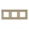 FD01253NS Рамка Barcelona Nickel Satin 3-постовая Fede