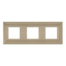 FD01253NS Рамка Barcelona Nickel Satin 3-постовая Fede