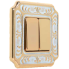 FD01351OP Рамка Siena Патинированное золото 1-постовая Fede