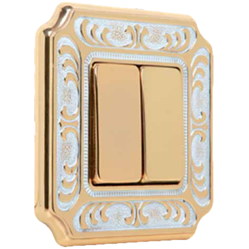 FD01351OP Рамка Siena Патинированное золото 1-постовая Fede