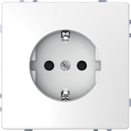 MTN2300-6035 D-life розетка 16а с з/к и шторками, бел. лотос Merten