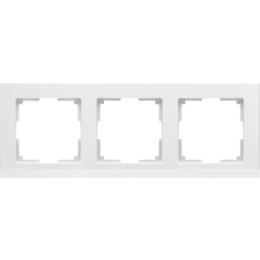 WL04-Frame-03-white Рамка на 3 поста (белый) Stark Werkel a028923