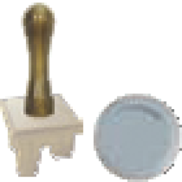 FD02316CB-A Ручка тумблерного типа, цвет bright chrome + бежевый FEDE