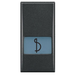 HS4921LG Axolute Клавиши с подсвечиваемыми символами для выключатель в дизайне AXIAL - 1 модуль, музыка Bticino