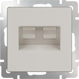 WL03-RJ45+RJ45 -ivory Розетка двойная Ethernet RJ-45  (слоновая кость) Antik Werkel a033766