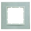 10113609 Рамка B.7 Полярная белизна, нержавеющая сталь 1-постовая Berker