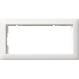 100204 Рамка без перегородки Standard 55 Белый матовый 2-постовая Gira