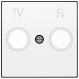 8550 BL Накладка для TV-R розетки белый , ABB
