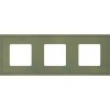 FD01603GO Рамка New Marco Green olive 3-постовая Fede