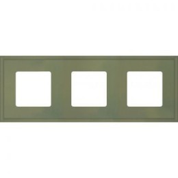 FD01603GO Рамка New Marco Green olive 3-постовая Fede