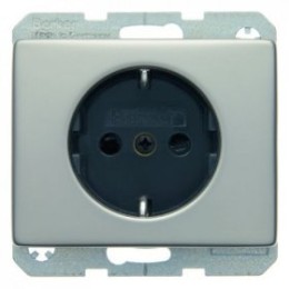 41340004 Штепсельная розетка SCHUKO цвет: нержавеющая сталь Arsys Berker