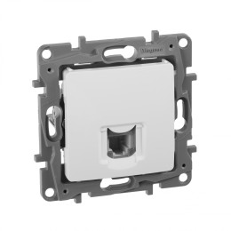 672240 Телефонная розетка RJ11 - Etika - белый Legrand