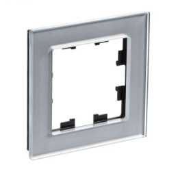 ATN320301 Рамка одинарная Schneider Electric Atlasdesign Nature, алюминий стекло